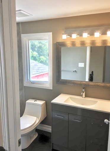 Photo of finished bathroom